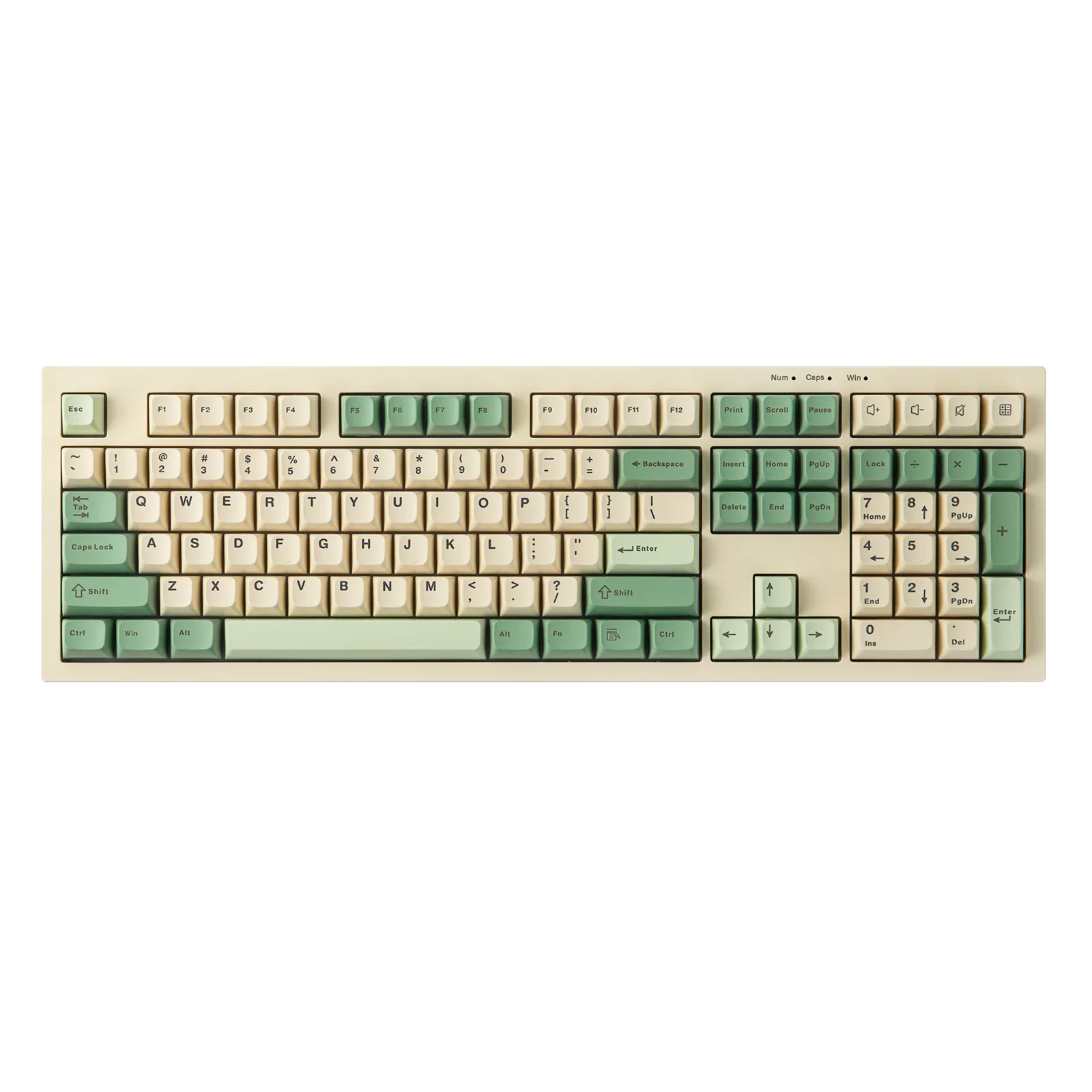 AULA S102 Wired Keyboard Silent Membrane Switch 100% Full Size RGB Backlit Cream Silicone Structure with Numpad for PCLaptop