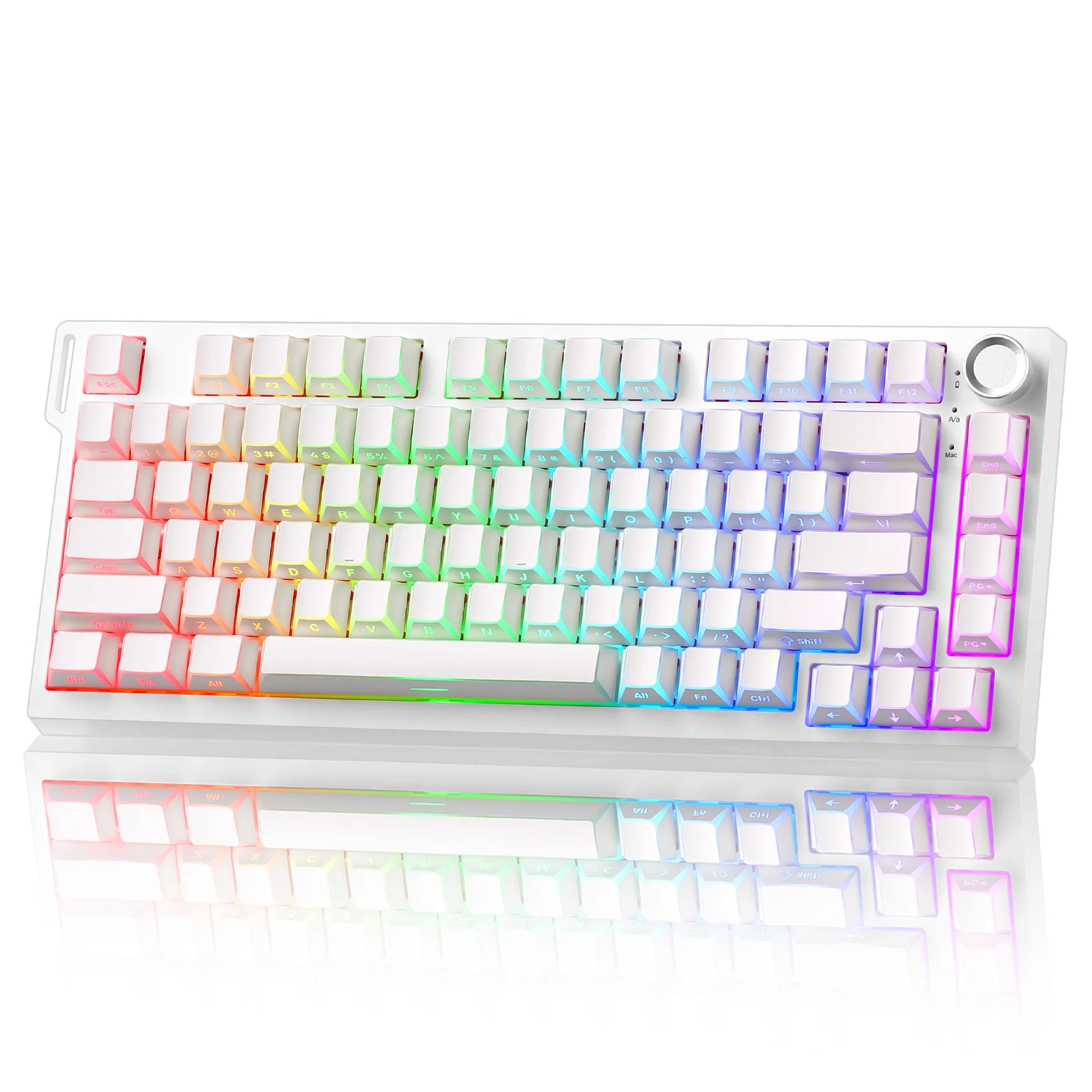 YUNZII RT75 PRO Dual 8K Wireless Gaming Keyboard, Rapid Trigger Mechanical Hall Effect Magnetic Keyboards, RGB Custom SOCD/DKS