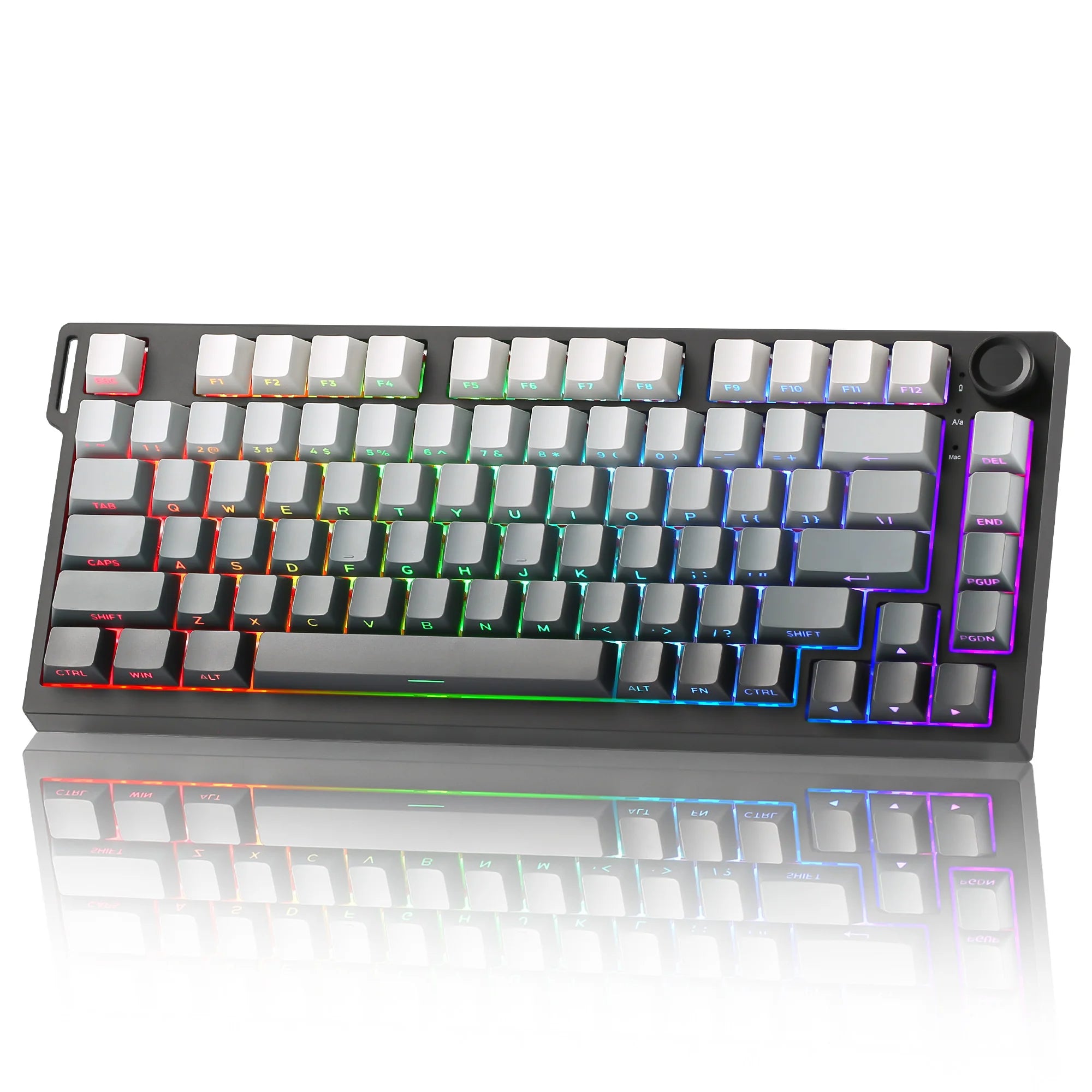 YUNZII RT75 PRO Dual 8K Wireless Gaming Keyboard, Rapid Trigger Mechanical Hall Effect Magnetic Keyboards, RGB Custom SOCD/DKS