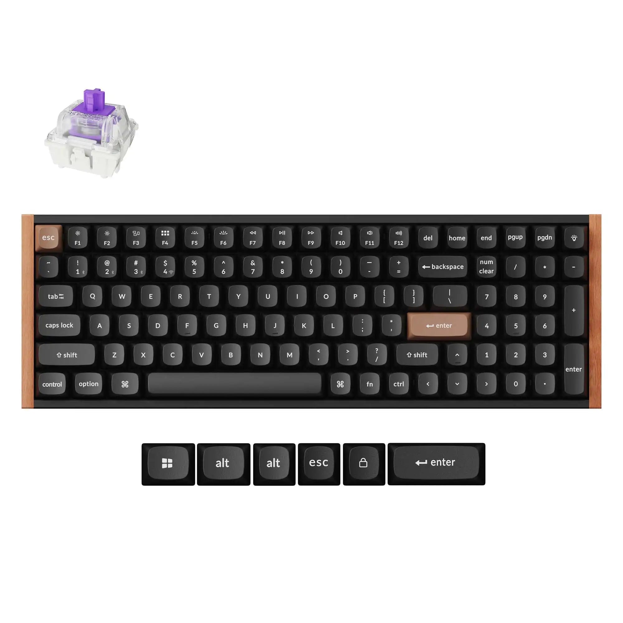 Keychron K4 HE Wireless Magnetic Switch Custom Keyboard 96% Layout RGB Backlight Double-Shot PBT Keycap