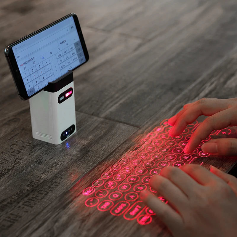 Mini Wireless Laser Projection Keyboard Bluetooth Virtual Keybo...