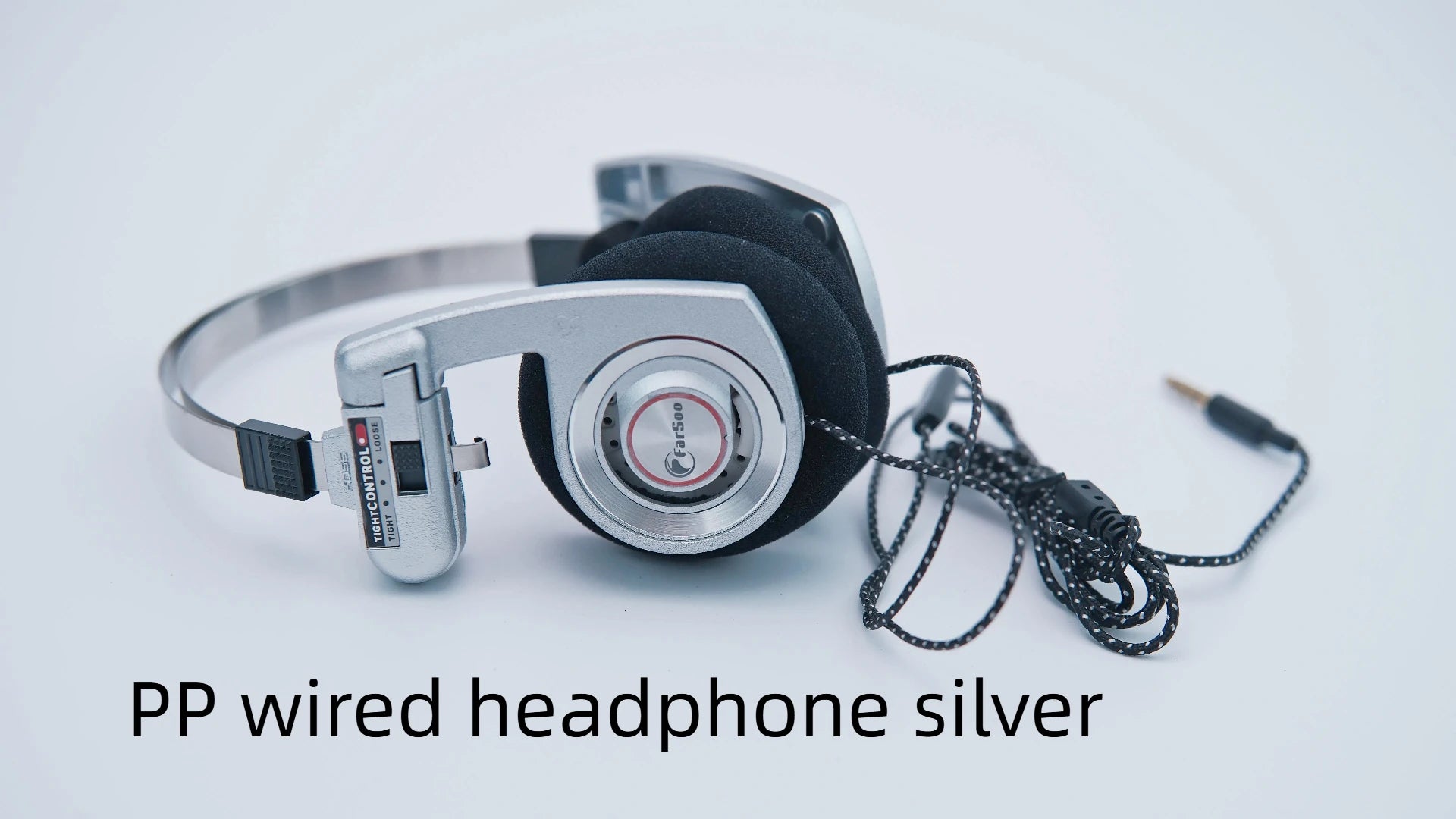 Farsoo PP wired protable pro headphone with microphone foldable retro hifi deep bass headset 3.5mm plug for PC Ipad phones